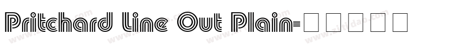 Pritchard Line Out Plain字体转换